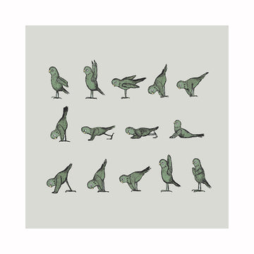 Happy Yogabird Green